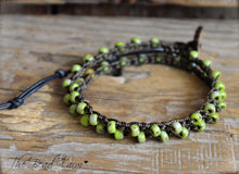 Load image into Gallery viewer, Double Wrap Bead Bracelet- crocheted bead jewelry