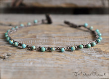 Load image into Gallery viewer, Crocheted Beaded Anklet - Dainty Anklets - The Bead Farm