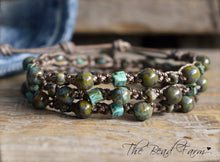 Load image into Gallery viewer, Hand Crocheted Boho Style Choker Necklace / Wrap Bracelet - The Bead Farm