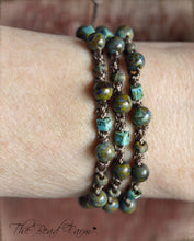 Load image into Gallery viewer, Hand Crocheted Boho Style Choker Necklace / Wrap Bracelet - The Bead Farm