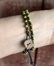 Load image into Gallery viewer, Double Wrap Bead Bracelet- crocheted bead jewelry