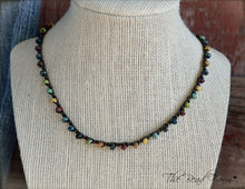 Load image into Gallery viewer, Crocheted Beaded Necklace Bracelet / Triple Wrap Crocheted Bracelet- The Bead Farm