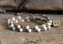 Load image into Gallery viewer, Hand Crocheted Boho Style Choker Necklace / Wrap Bracelet - The Bead Farm