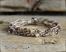 Load image into Gallery viewer, Boho Crocheted Choker Necklace / Wrap Bracelet - The Bead Farm