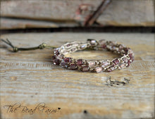 Load image into Gallery viewer, Boho Crocheted Choker Necklace / Wrap Bracelet - The Bead Farm