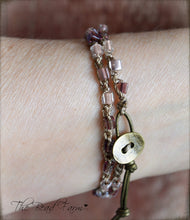 Load image into Gallery viewer, Boho Crocheted Choker Necklace / Wrap Bracelet - The Bead Farm