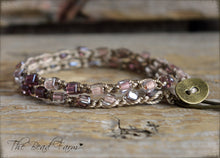 Load image into Gallery viewer, Boho Crocheted Choker Necklace / Wrap Bracelet - The Bead Farm