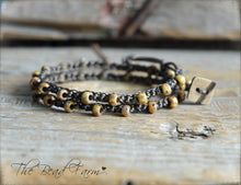 Load image into Gallery viewer, Boho Style Crocheted Wrap Bracelet - Choker Necklace - The Bead Farm