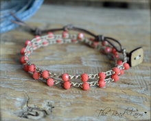 Load image into Gallery viewer, Crocheted Bead Bracelet - Crocheted Bead Necklace -The Bead Farm
