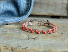 Load image into Gallery viewer, Crocheted Bead Bracelet - Crocheted Bead Necklace -The Bead Farm