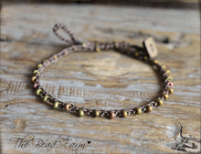Load image into Gallery viewer, Dainty Hand Crocheted Bead Anklet for Women - The Bead Farm