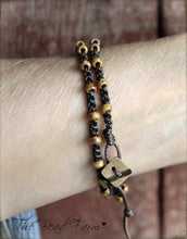 Load image into Gallery viewer, Boho Style Crocheted Wrap Bracelet - Choker Necklace - The Bead Farm