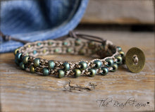 Load image into Gallery viewer, Boho Style Crocheted Wrap Bracelet / Choker Necklace - The Bead Farm