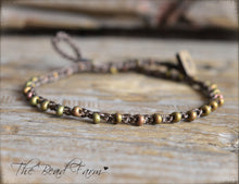 Load image into Gallery viewer, Dainty Hand Crocheted Bead Anklet for Women - The Bead Farm
