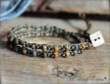 Load image into Gallery viewer, Versatile Crocheted Choker Necklace / Double Wrap Bracelet