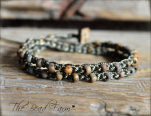 Load image into Gallery viewer, Versatile Crocheted Choker Necklace / Double Wrap Bracelet