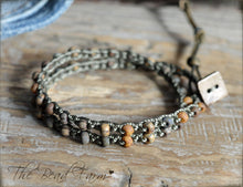 Load image into Gallery viewer, Versatile Crocheted Choker Necklace / Double Wrap Bracelet