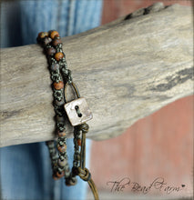 Load image into Gallery viewer, Versatile Crocheted Choker Necklace / Double Wrap Bracelet