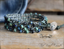 Load image into Gallery viewer, Crocheted Bead Wraps - Boho Style Bracelet - The Bead Farm