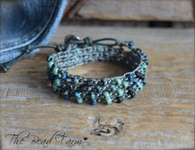 Load image into Gallery viewer, Crocheted Bead Wraps - Boho Style Bracelet - The Bead Farm
