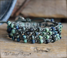 Load image into Gallery viewer, Crocheted Bead Wraps - Boho Style Bracelet - The Bead Farm