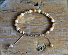 Load image into Gallery viewer, Handmade Adjustable Yoga Bracelet with Gemstones