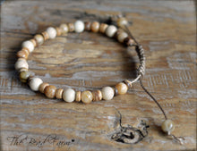 Load image into Gallery viewer, Handmade Adjustable Yoga Bracelet with Gemstones