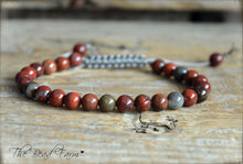 Load image into Gallery viewer, Jasper Gemstone Bracelet - Adjustable Yoga Bracelet - The Bead Farm