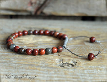 Load image into Gallery viewer, Jasper Gemstone Bracelet - Adjustable Yoga Bracelet - The Bead Farm
