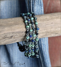Load image into Gallery viewer, Crocheted Bead Wraps - Boho Style Bracelet - The Bead Farm