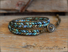 Load image into Gallery viewer, Leather Wrap Bracelet - Superduo Wraps - The Bead Farm