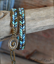 Load image into Gallery viewer, Leather Wrap Bracelet - Superduo Wraps - The Bead Farm
