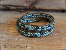 Load image into Gallery viewer, Leather Wrap Bracelet - Superduo Wraps - The Bead Farm