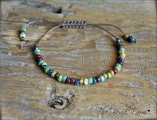 Load image into Gallery viewer, Picasso Seed Bead Bracelet- Adjustable Yoga Bracelet- The Bead Farm