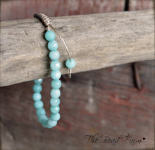 Load image into Gallery viewer, Amazonite Bracelet - Adjustable Yoga Bracelet - The Bead Farm