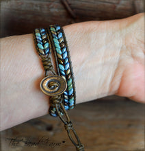 Load image into Gallery viewer, Leather Wrap Bracelet - Superduo Wraps - The Bead Farm
