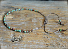 Load image into Gallery viewer, Handmade Dainty Adjustable Yoga Style String Bracelet -or- Anklet