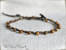 Load image into Gallery viewer, Hand Crocheted Dainty Anklet with Gemstones - The Bead Farm