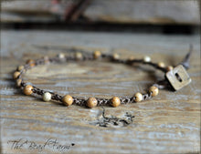 Load image into Gallery viewer, Hand Crocheted Dainty Anklet with Gemstones - The Bead Farm