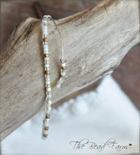 Load image into Gallery viewer, Handmade Dainty Adjustable Yoga Style String Bracelet -or- Anklet
