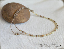 Load image into Gallery viewer, Handmade Dainty Adjustable Yoga Style String Bracelet -or- Anklet
