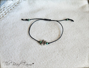 Dainty Adjustable Yoga Style Hippie String Bracelet with Butterfly