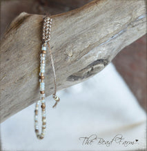 Load image into Gallery viewer, Handmade Dainty Adjustable Yoga Style String Bracelet -or- Anklet
