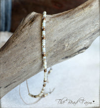 Load image into Gallery viewer, Handmade Dainty Adjustable Yoga Style String Bracelet -or- Anklet
