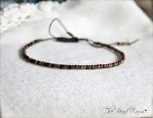 Load image into Gallery viewer, Handmade Dainty Adjustable Yoga Style String Bracelet -or- Anklet
