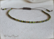 Load image into Gallery viewer, Handmade Dainty Adjustable Yoga Style String Bracelet -or- Anklet
