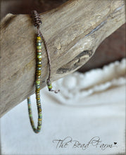 Load image into Gallery viewer, Handmade Dainty Adjustable Yoga Style String Bracelet -or- Anklet
