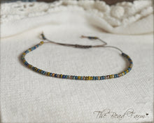 Load image into Gallery viewer, Handmade Dainty Adjustable Yoga Style String Bracelet -or- Anklet
