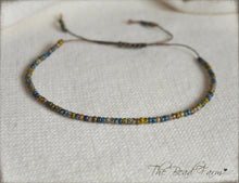 Load image into Gallery viewer, Handmade Dainty Adjustable Yoga Style String Bracelet -or- Anklet
