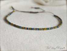 Load image into Gallery viewer, Handmade Dainty Adjustable Yoga Style String Bracelet -or- Anklet
